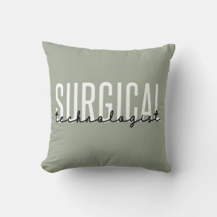 Surgical Technologist Med Surg Tech Surgery Tech Throw Pillow