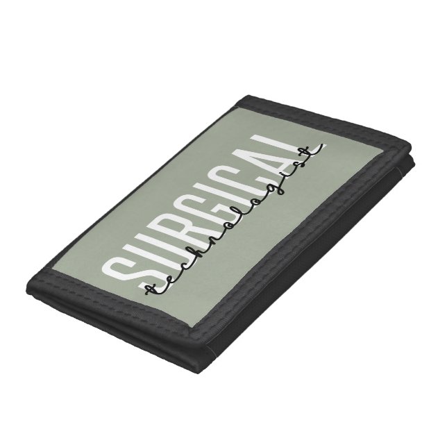 Surgical Technologist Med Surg Tech Surgery Tech Tri-fold Wallet (Bottom)