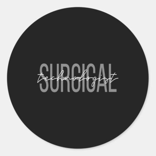 Surgical Technologist Scrub Tech Classic Round Sticker