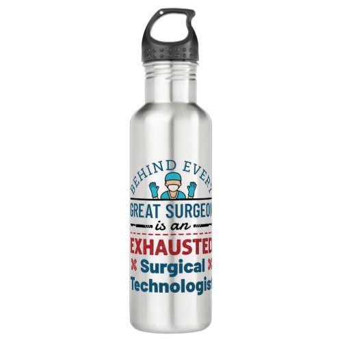Surgical Technologist Surgical Tech Funny Saying Stainless Steel Water Bottle