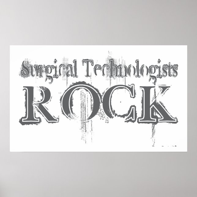 Surgical Technologists Rock Poster (Front)
