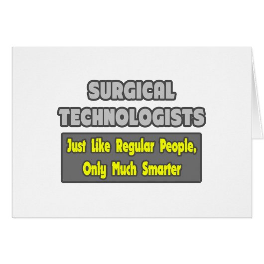 Surgical Technologists ... Smarter Cards (Front Horizontal)