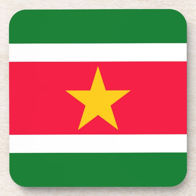 Suriname Beverage Coaster (Front)