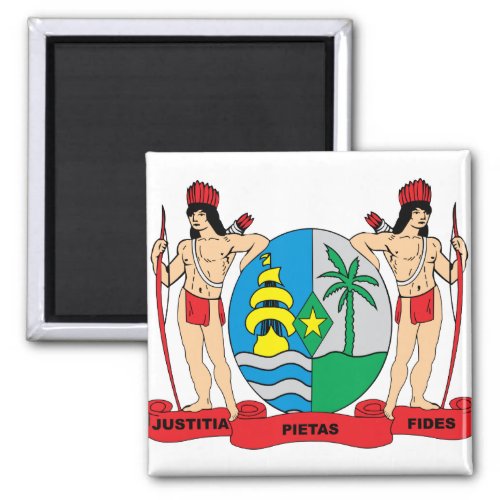 Suriname Coat of Arms detail Magnet