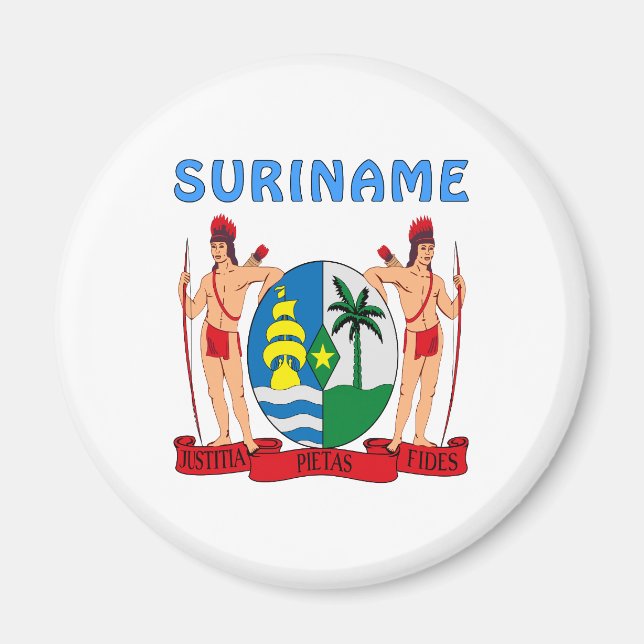 Suriname Coat Of Arms Magnet (Front)