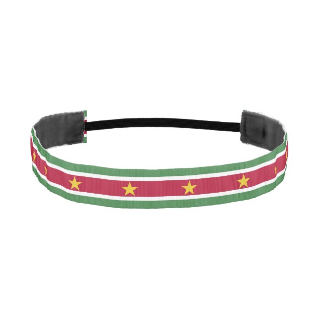 Suriname Flag Athletic Headband (Front)