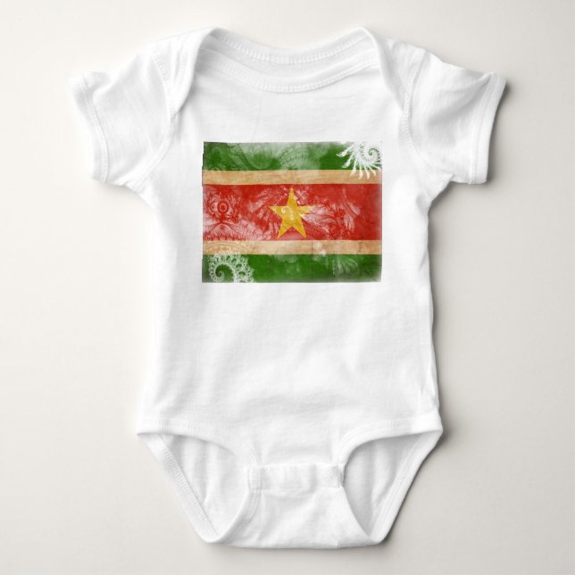 Suriname Flag Baby Bodysuit (Front)