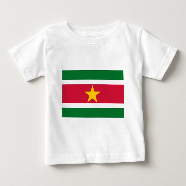 Suriname Flag Baby T-Shirt (Front)