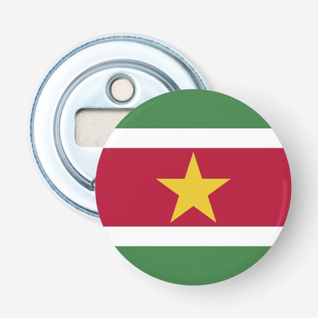 Suriname Flag Bottle Opener (Front)