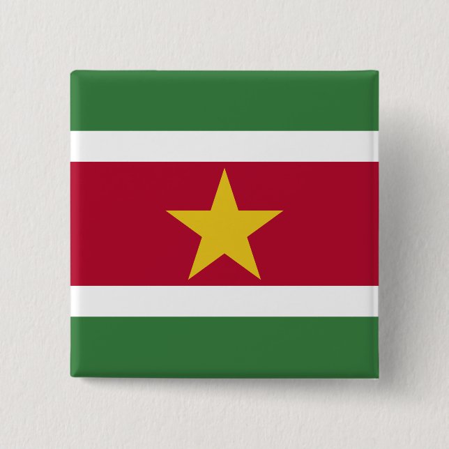 Suriname Flag Button (Front)