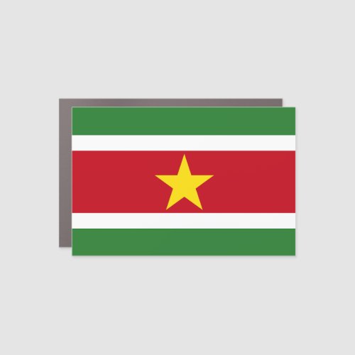 Suriname Flag Car Magnet