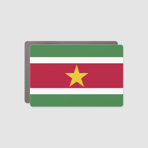 Suriname Flag Car Magnet