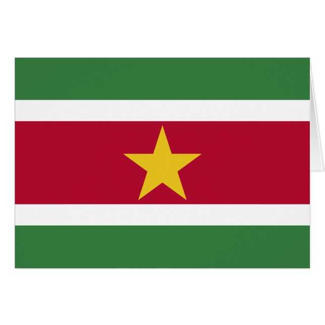 Suriname Flag Cards (Front Horizontal)