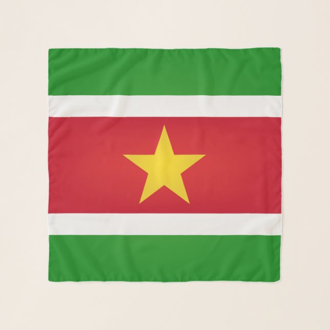 Suriname Flag Fashion Scarf (Front)