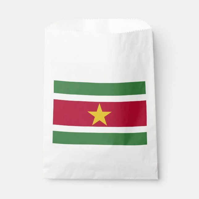Suriname Flag Favor Bag (Front)