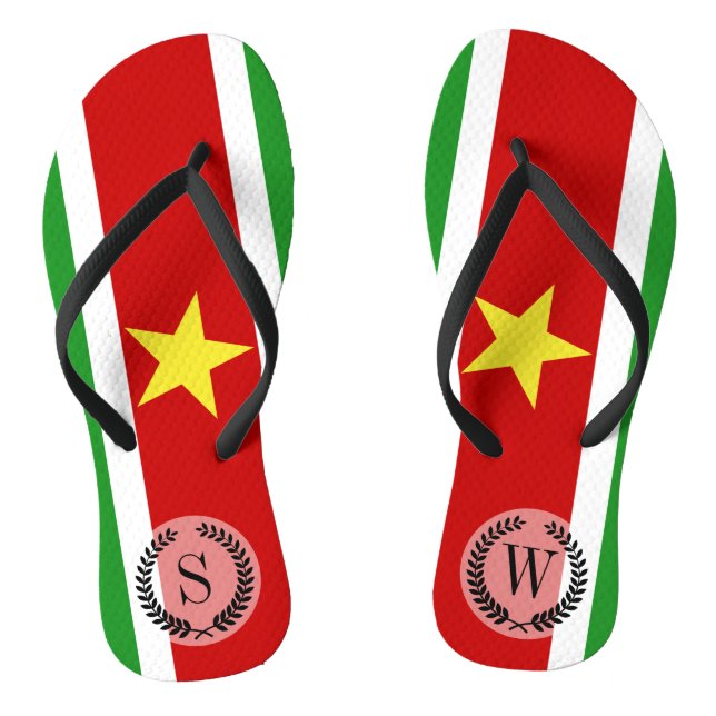 Suriname Flag | Flip Flops (Footbed)