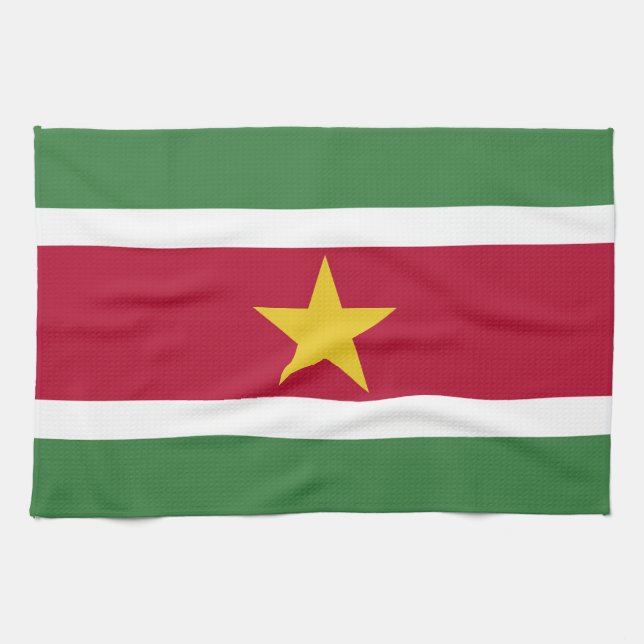 Suriname Flag Kitchen Towel (Horizontal)