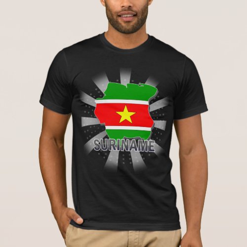 Suriname Flag Map 20 T_Shirt