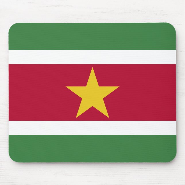 Suriname Flag Mouse Pad (Front)