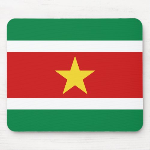 Suriname Flag Mousepad
