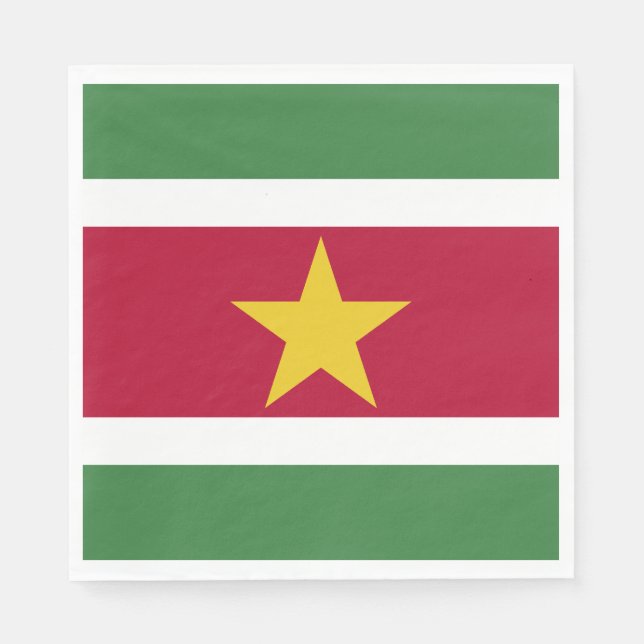 Suriname Flag Napkins (Front)