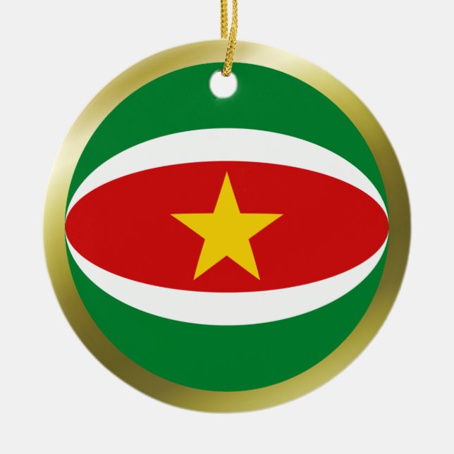 Suriname Flag Ornament (Front)