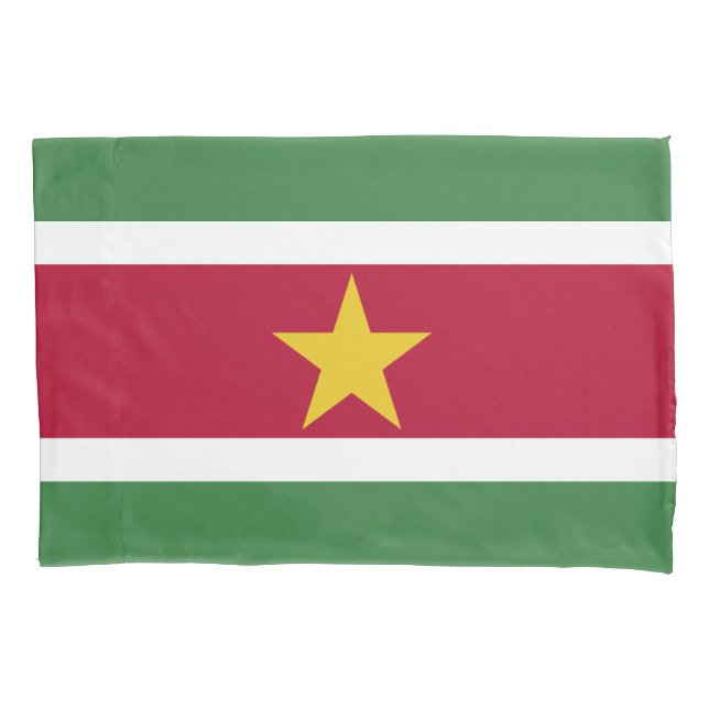 Suriname Flag Pillow Case (Front)