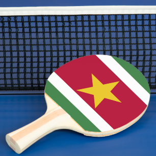 Suriname flag ping pong paddle