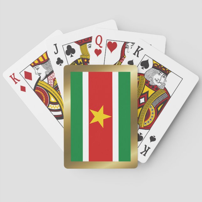 Suriname Flag Playing Cards (Back)