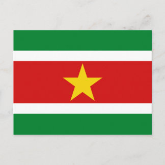 Suriname Flag Postcard