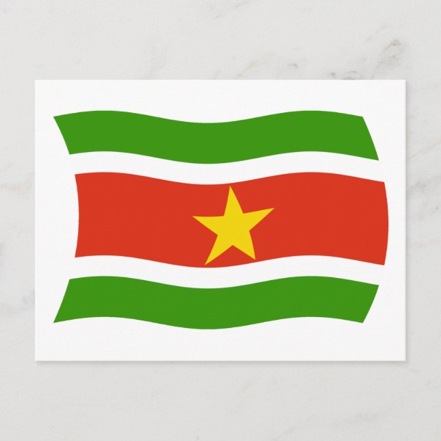 Suriname Flag Postcard (Front)