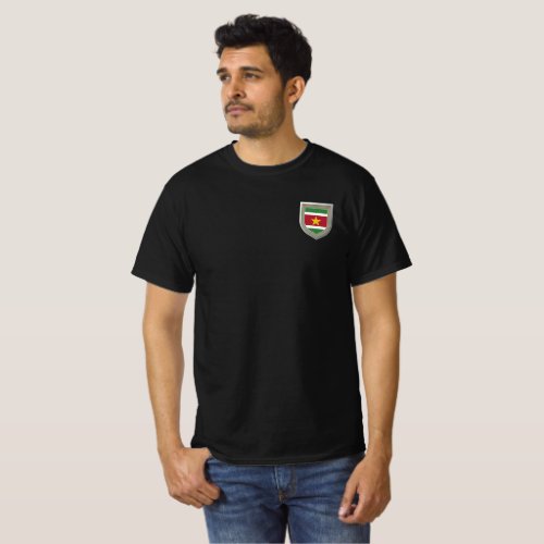 Suriname Flag Shield T_Shirt