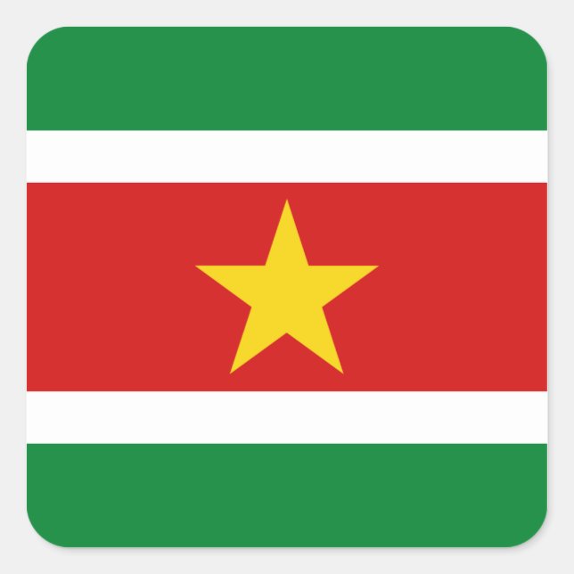 Suriname Flag Sticker (Front)