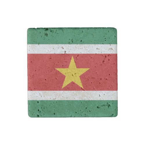Suriname Flag  Stone Magnet