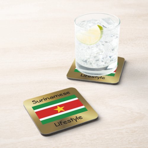 Suriname FlagText Coaster