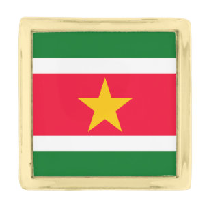 Suriname Gold Finish Lapel Pin