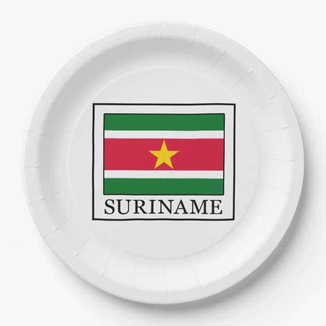 Suriname Paper Plates (Front)