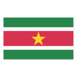 SURINAME RECTANGULAR STICKER