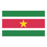 SURINAME RECTANGULAR STICKER