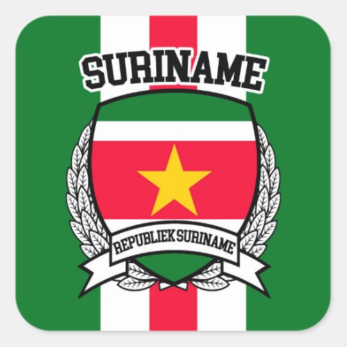 Suriname Square Sticker