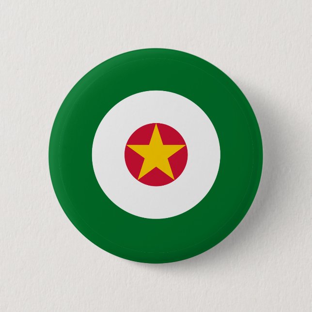 Suriname Surinam country flag roundel round circle Button (Front)