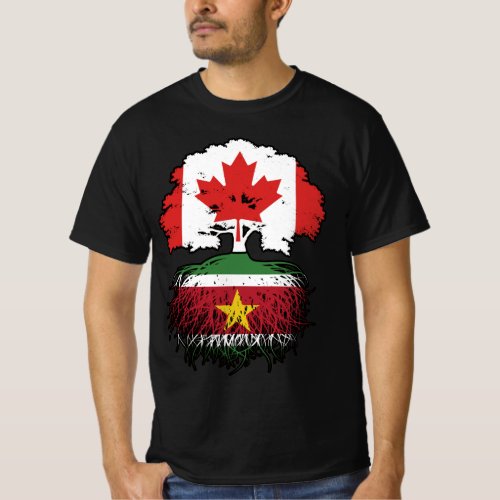 Suriname Surinamese Canadian Canada Tree Roots T_Shirt
