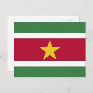 Surinamese Flag, Flag of Suriname Postcard