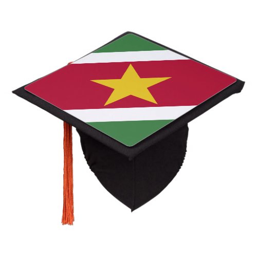 Surinamese flag graduation cap topper