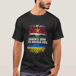 Surinamese Grown With Ukrainian Roots Suriname Ukr T-Shirt