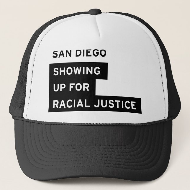 SURJ San Diego Logo Wear Trucker Hat (Front)