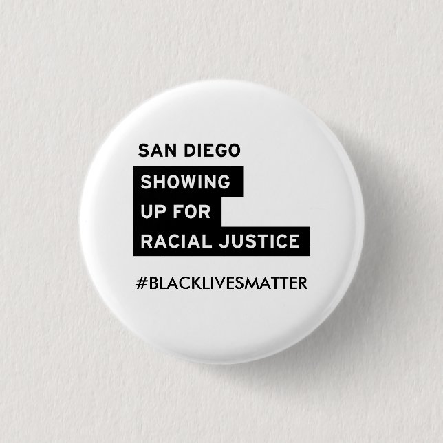 SURJSD Black Lives Matter button (Front)
