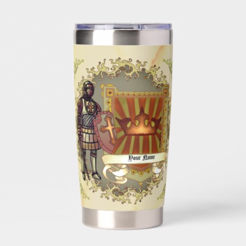 Surname Family Crest Shield Insulated Tumbler