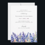 SURPISE PARTY 18th Birthday Blue July Birth Flower Invitation<br><div class="desc">Create a beautiful summer birthday theme for your July celebration around July's Birth Flower - Blue Larkspur. Larkspur is also known as Delphinium.</div>