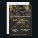 Surprise 18th birthday invitations Glam Glitter<br><div class="desc">Surprise 18th birthday invitations Glam Glitter Sparkle</div>